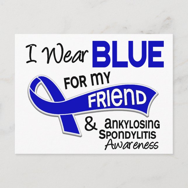 Postal Uso Amigo Azul 42 Espondilitis Anquilosante (Anverso)