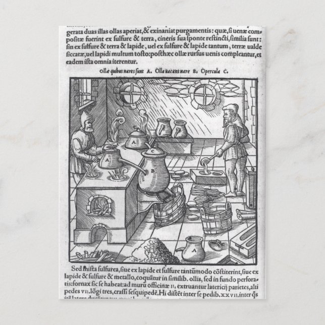 Postal Uso de azufre (Anverso)