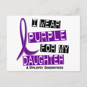 Postal Uso Púrpura Para Mi Hija 37 Epilepsia