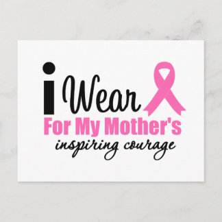 Postal Uso rosa por el inspirador coraje de mi madre