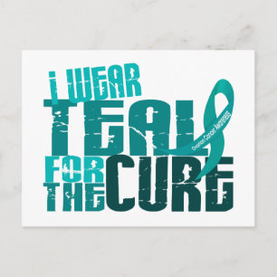 Postal Uso Verde azulado Para Cure 6.4 Cáncer De Ovario