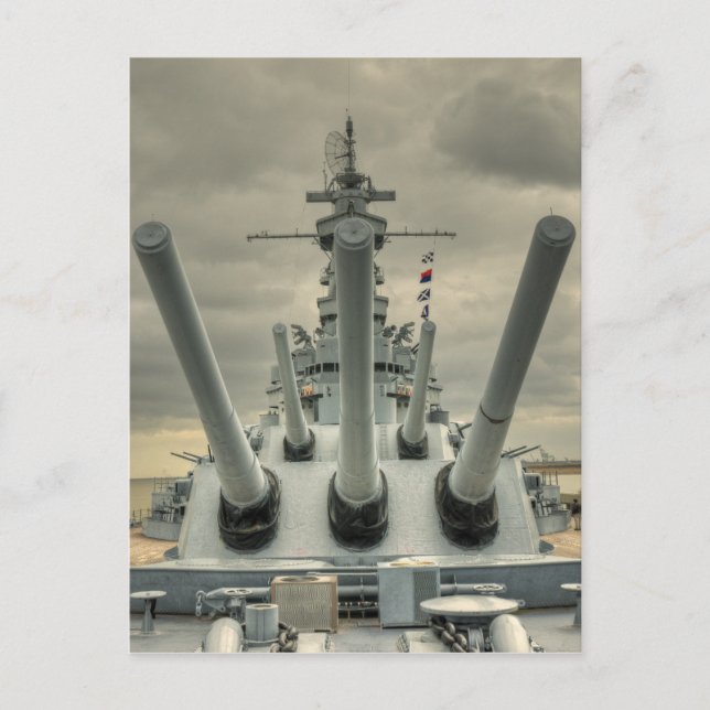 Postal USS Alabama (Anverso)