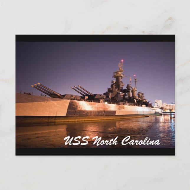 Postal USS Carolina del Norte (Anverso)