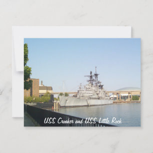 Postal USS Croaker y USS Little Rock
