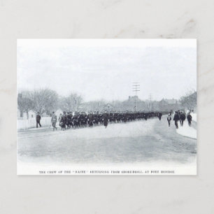 Postal USS Maine en Fort Monroe