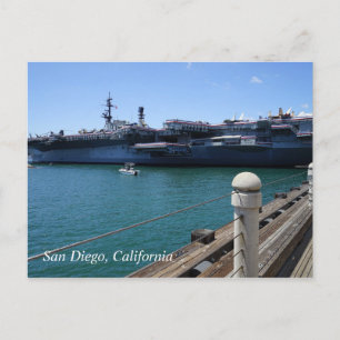 Postal USS Midway en San Diego, California