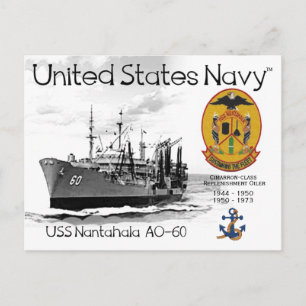 POSTAL USS NANTAHALA AO-60 REPLENISHMENT OILER
