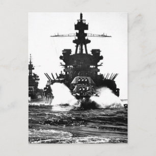 Postal USS PENNSYLVANIA y el buque de guerra de la imagen