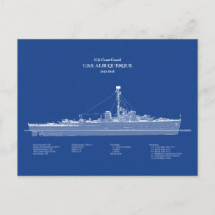 Postal USS USS Albuquerque PF-7 - ABD