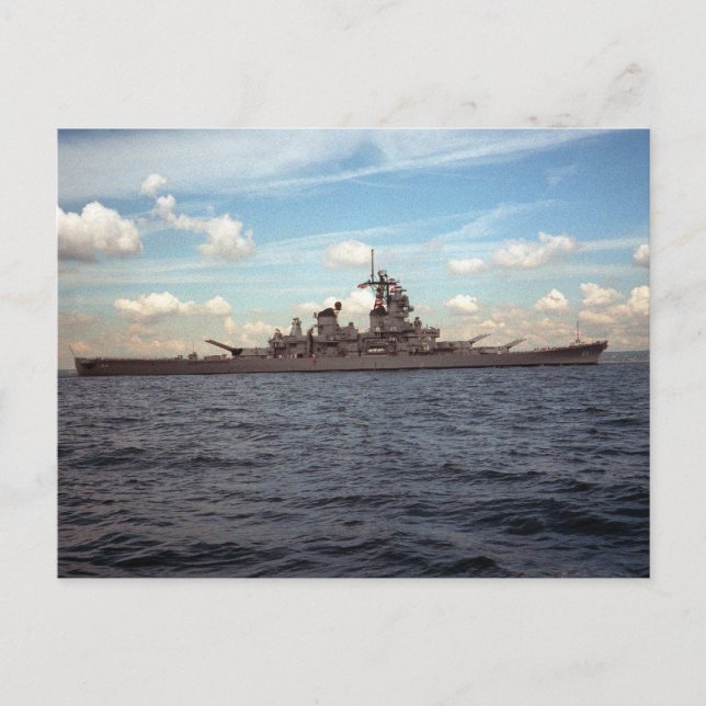 Postal USS Wisconsin (BB-64) (Anverso)