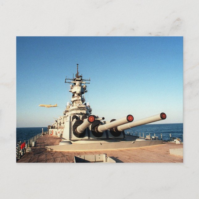 Postal USS Wisconsin (BB-64) (Anverso)