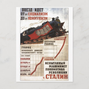 Postal USSR CCCP Guerra Fría Posters de propaganda de la