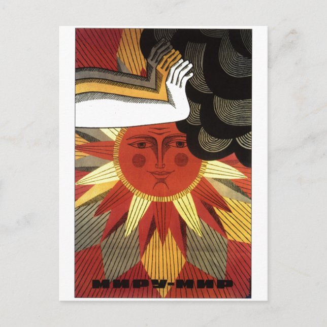 Postal USSR CCCP Guerra Fría Posters de propaganda de la  (Anverso)