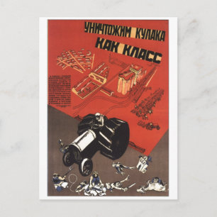 Postal USSR CCCP Guerra Fría Posters de propaganda de la