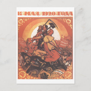 Postal USSR CCCP Guerra Fría Posters de propaganda de la 