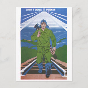 Postal USSR CCCP Guerra Fría Posters de propaganda de la 