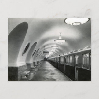 Postal USSR Metro soviético de Moscú (Metropoliten), 1939