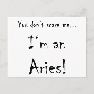 Postal Usted no me asusta… aries