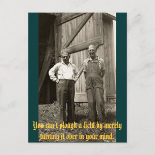 Postal Usted no puede arar un campo dándole vuelta sobre…