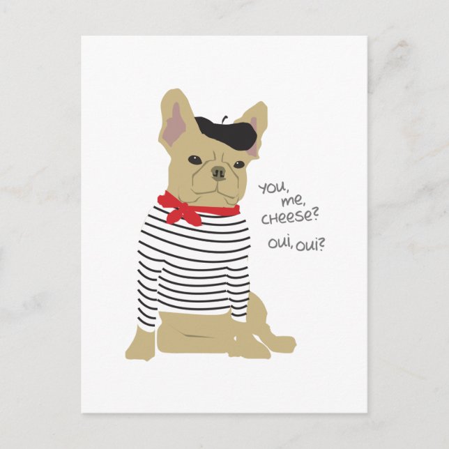 Postal ¿Usted, yo, queso? (Anverso)