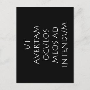 Postal Ut avertam oculos meos ad intendum