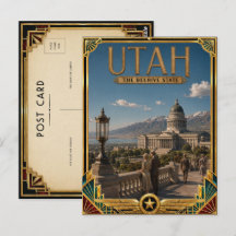 Utah Arte Vintage Art Deco Edad de Oro