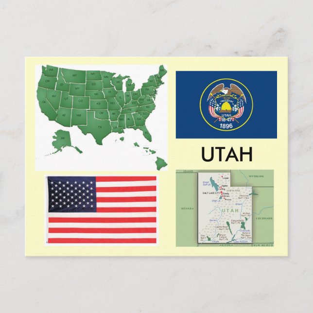 Postal Utah, EE. UU. (Anverso)