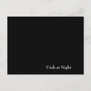Postal Utah en la noche