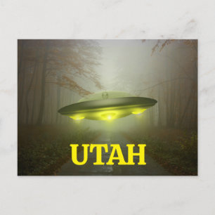 postal UTAH FUNNY SPACESHIP UFO