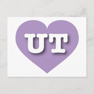 Postal Utah Lavender Heart - Amo UT