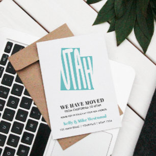 Postal UTAH Nos hemos mudado Nueva dirección Nueva Casa