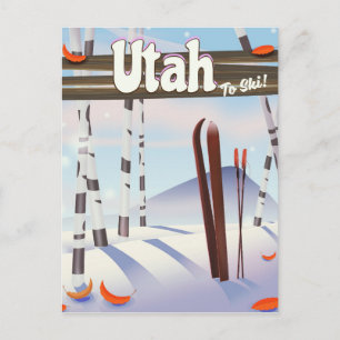 Postal ¡Utah para esquiar!