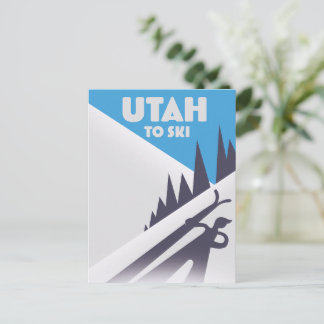 Postal Utah para esquiar