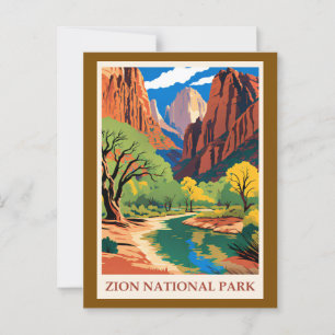 Postal Utah - Parque nacional de Zion