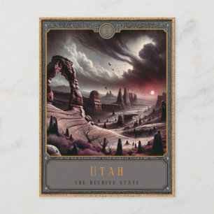 Postal Utah Postcarta de arte gótico
