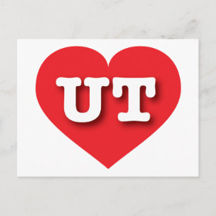 Postal Utah Red Heart - Amo UT