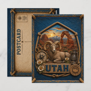 Postal Utah Viajes Antiguos