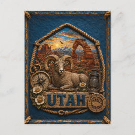 Postal Utah Viajes Antiguos
