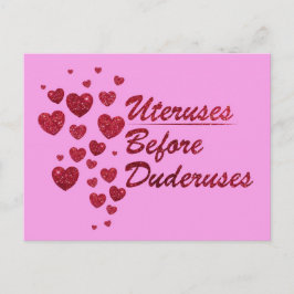 Postal Uterus antes de Duderuses Postcard del Día de Gale