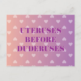 Postal Uteruses Heart Ombre