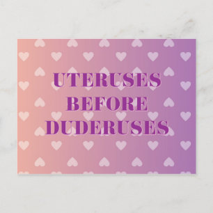 Postal Uteruses Heart Ombre