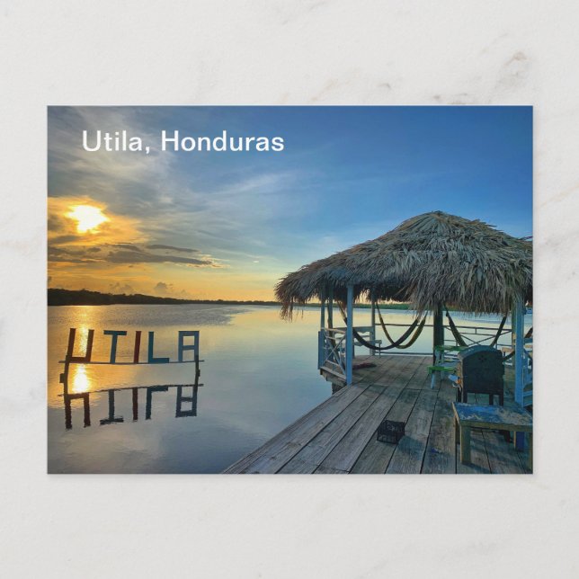 Postal Utila, Honduras Postcard (Anverso)