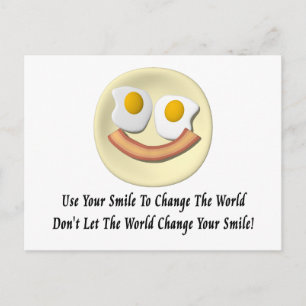 Postal Utilice su sonrisa para cambiar el mundo