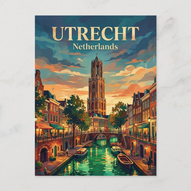 Postal Utrecht Países Bajos (Anverso)