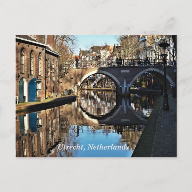 Postal Utrecht, Países Bajos, Postcard (Anverso)