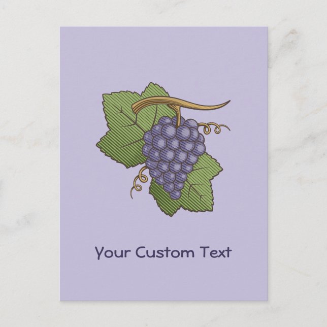 Postal Uvas de Lilac (Anverso)