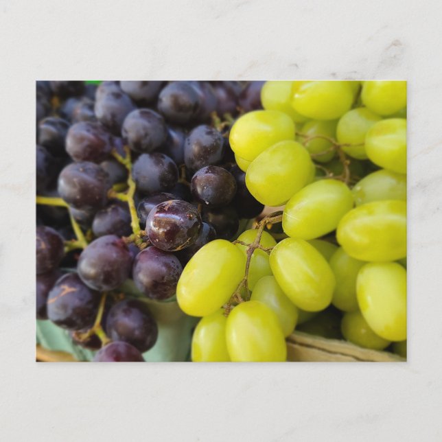 Postal Uvas de mercado de los agricultores (Anverso)