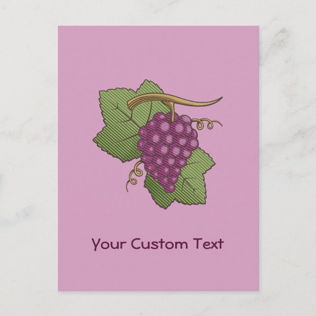 Postal Uvas rojas (Anverso)