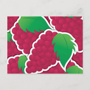 Postal Uvas rojas fundidas