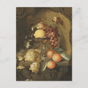 Postal Uvas y un limón en una Tazza de Laurens Craen